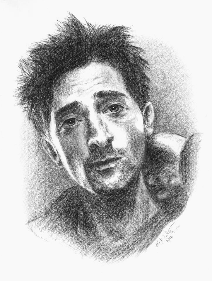 Portrét podle fotografie - uhel, formát A3