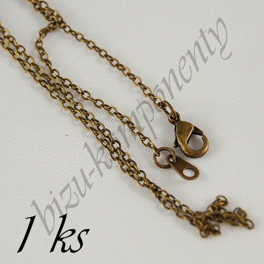 Jemný řetízek, bronzová barva (40 2001)