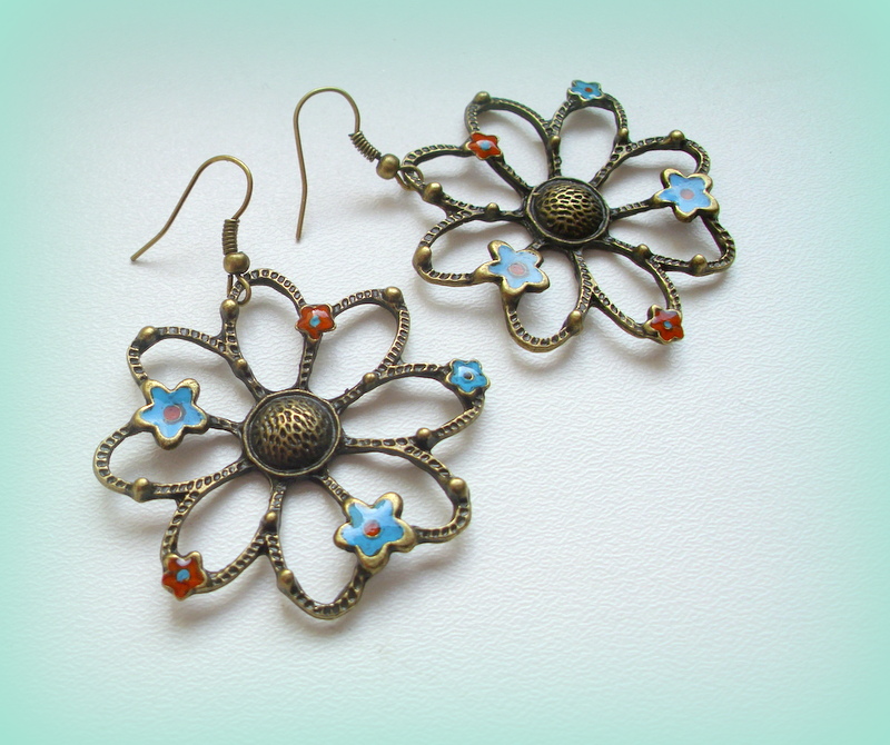 Rozkvetlé náušnice