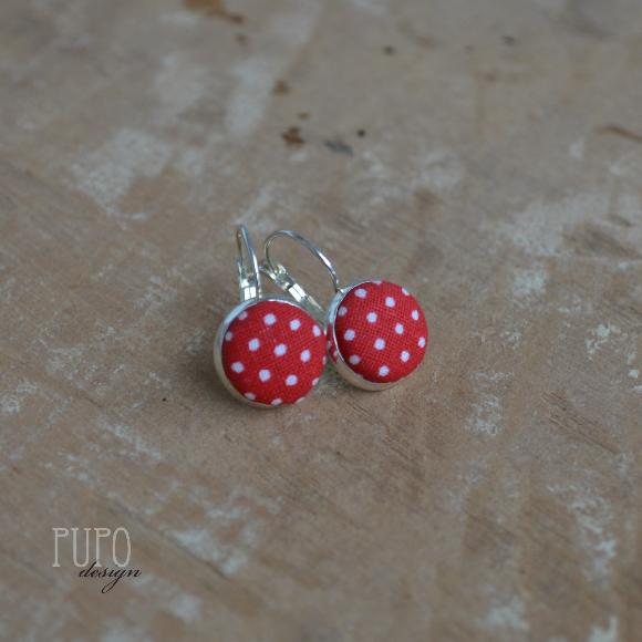 Puntíky- buttonkové naušničky