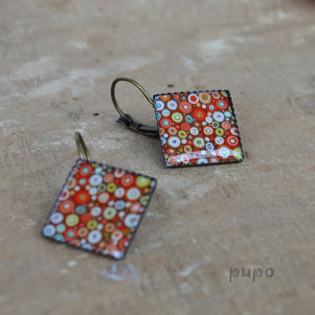 CUBE, Tobolky, závěsné naušničky