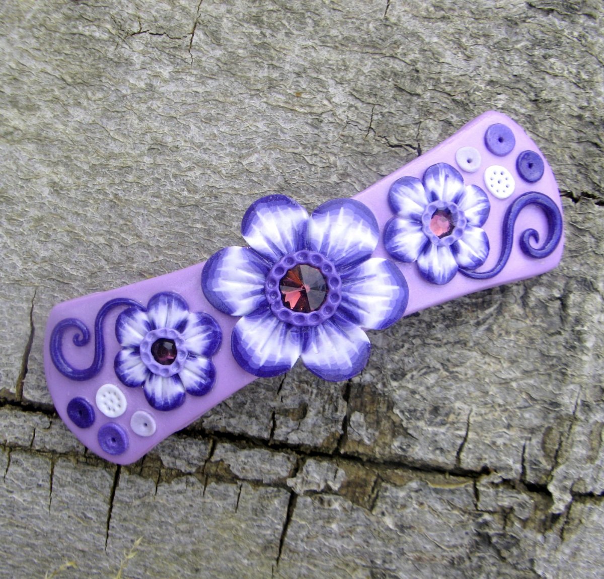 Spona vel.L: Levandulová