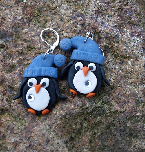 Naušnice ,,Tučňáčci,,