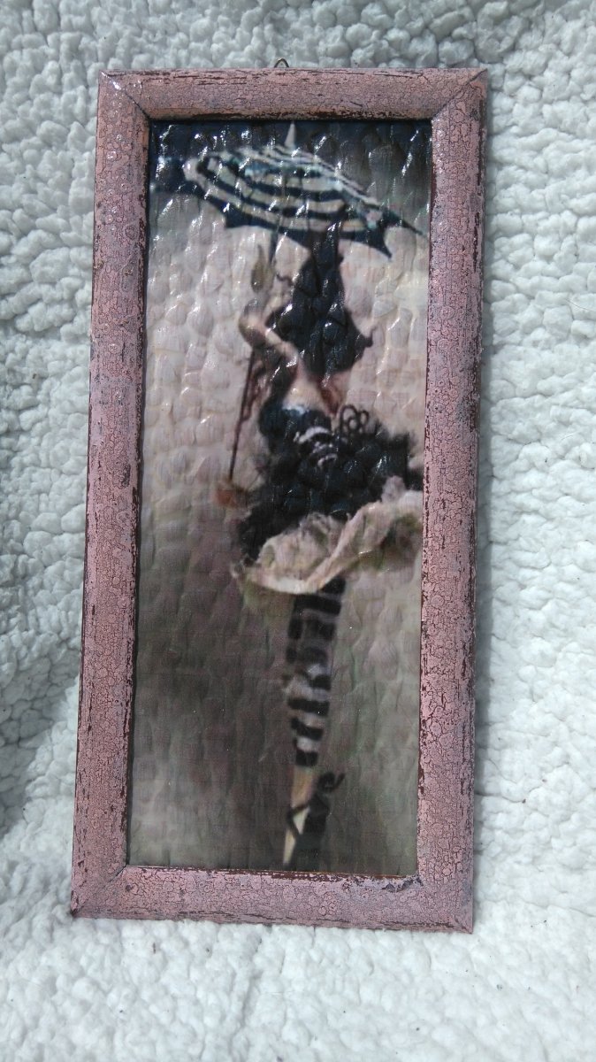 decupage obrázek - artistka