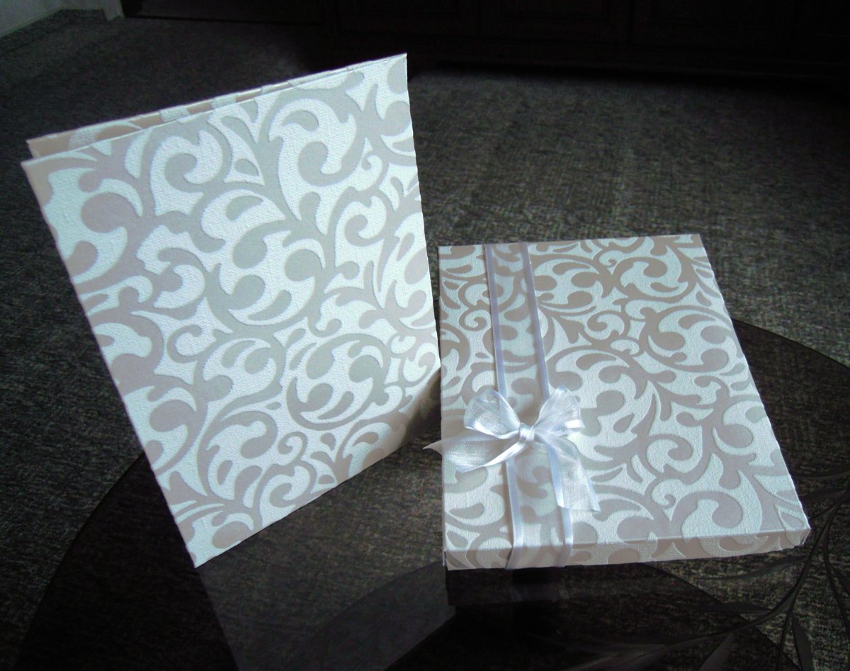 Minialbum skládací - perlová - pro foto 13x18 cm