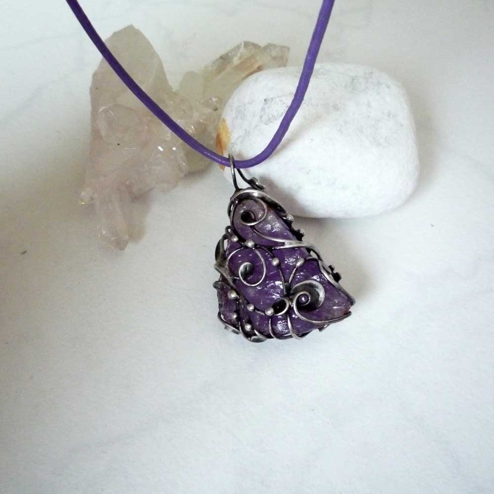 Ametyst oboustranný - surovina