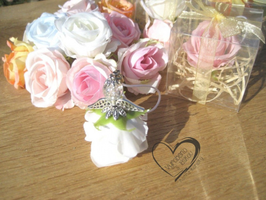 přívěsek Anděl - růžička v dárkovém balení 1.