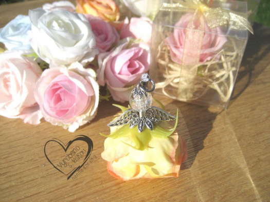 přívěsek Anděl - růžička v dárkovém balení 5.