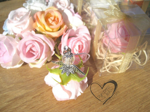 přívěsek Anděl - růžička v dárkovém balení 3.