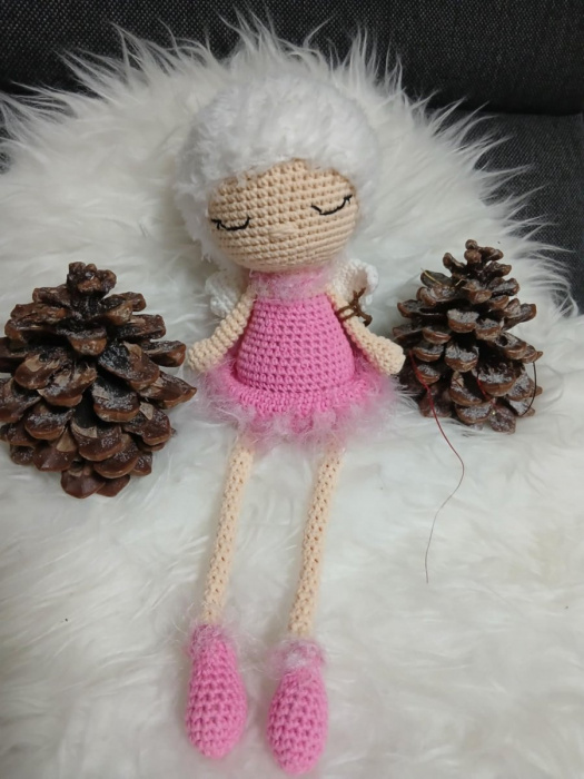 Andělka naděje tm. růžová