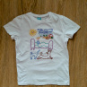 Bílé bavlněné dětské tričko velikosti 122-128