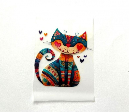 Nažehlovací aplikace kočka 7,5 x 8 cm 