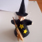 čarodějnice malá s kloboukem 13cm