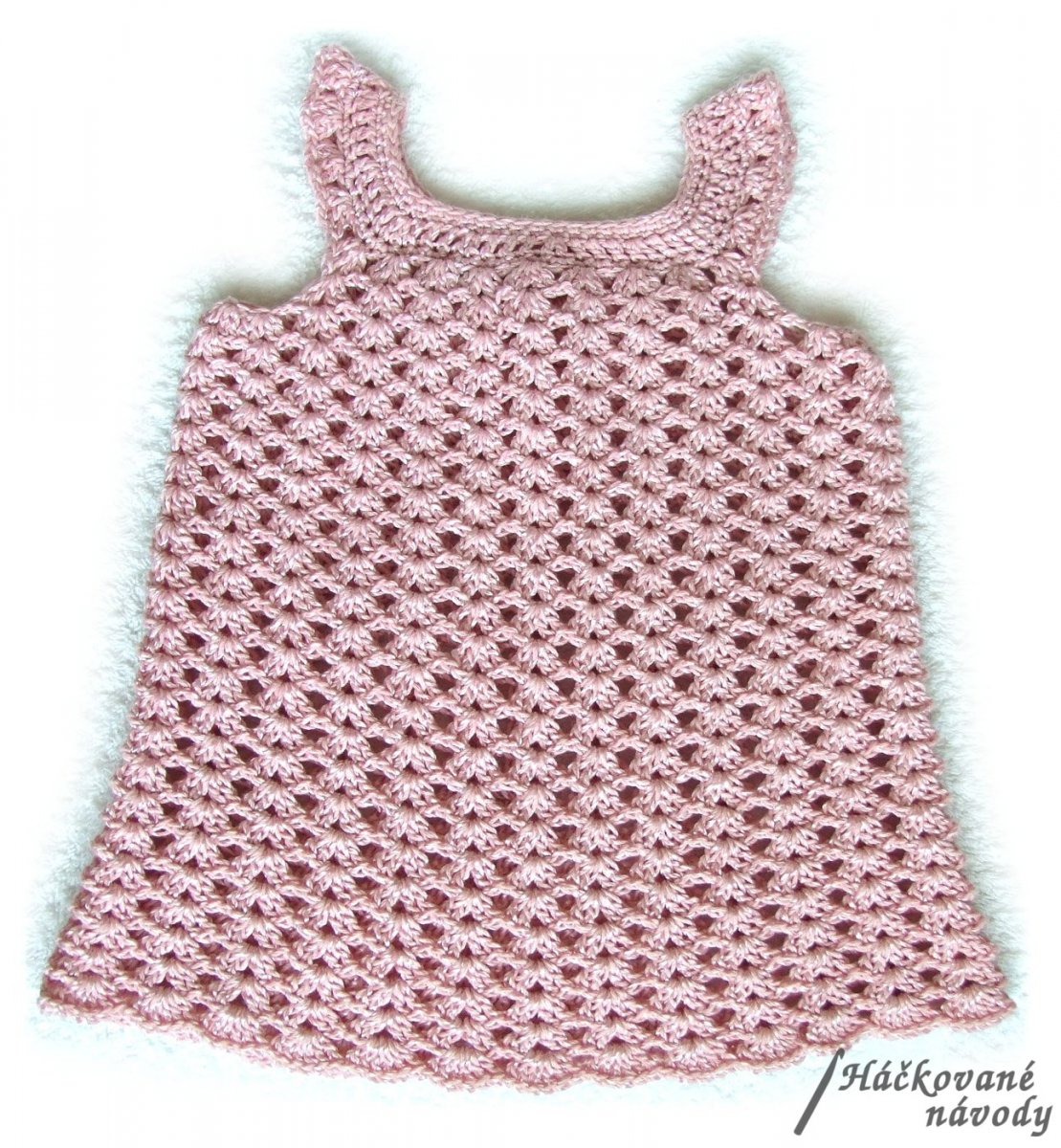Háčkované šatičky pro nejmenší holčičky - návod