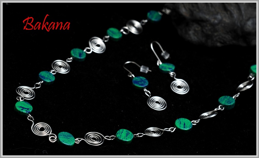 SPIRÁLOVÝ SET S AZUROMALACHITY