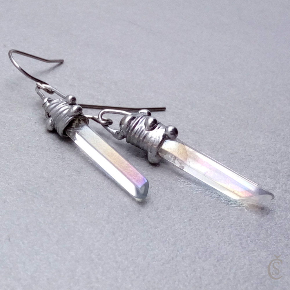 Náušnice Andělské krystaly