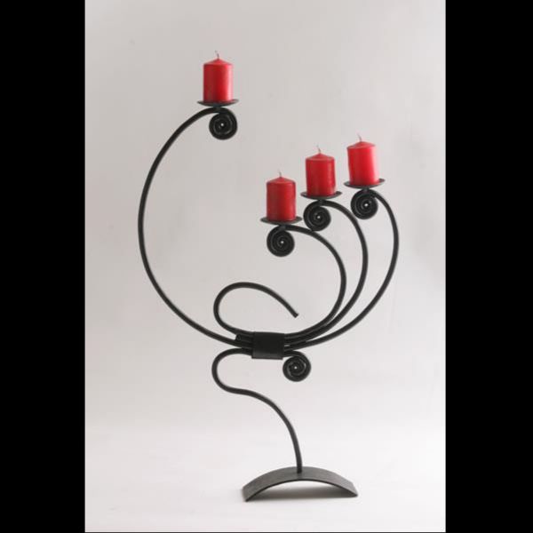 Kovaný svícen Labuť B15