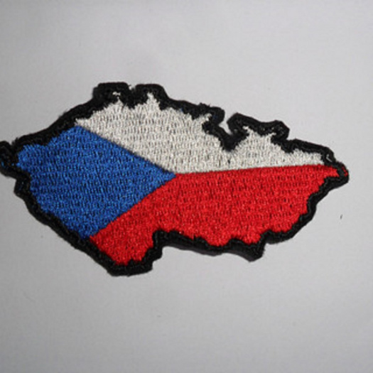 Nášivka vlajka ČR jako mapa