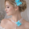 Svatební věneček do vlasů s jemnými květy