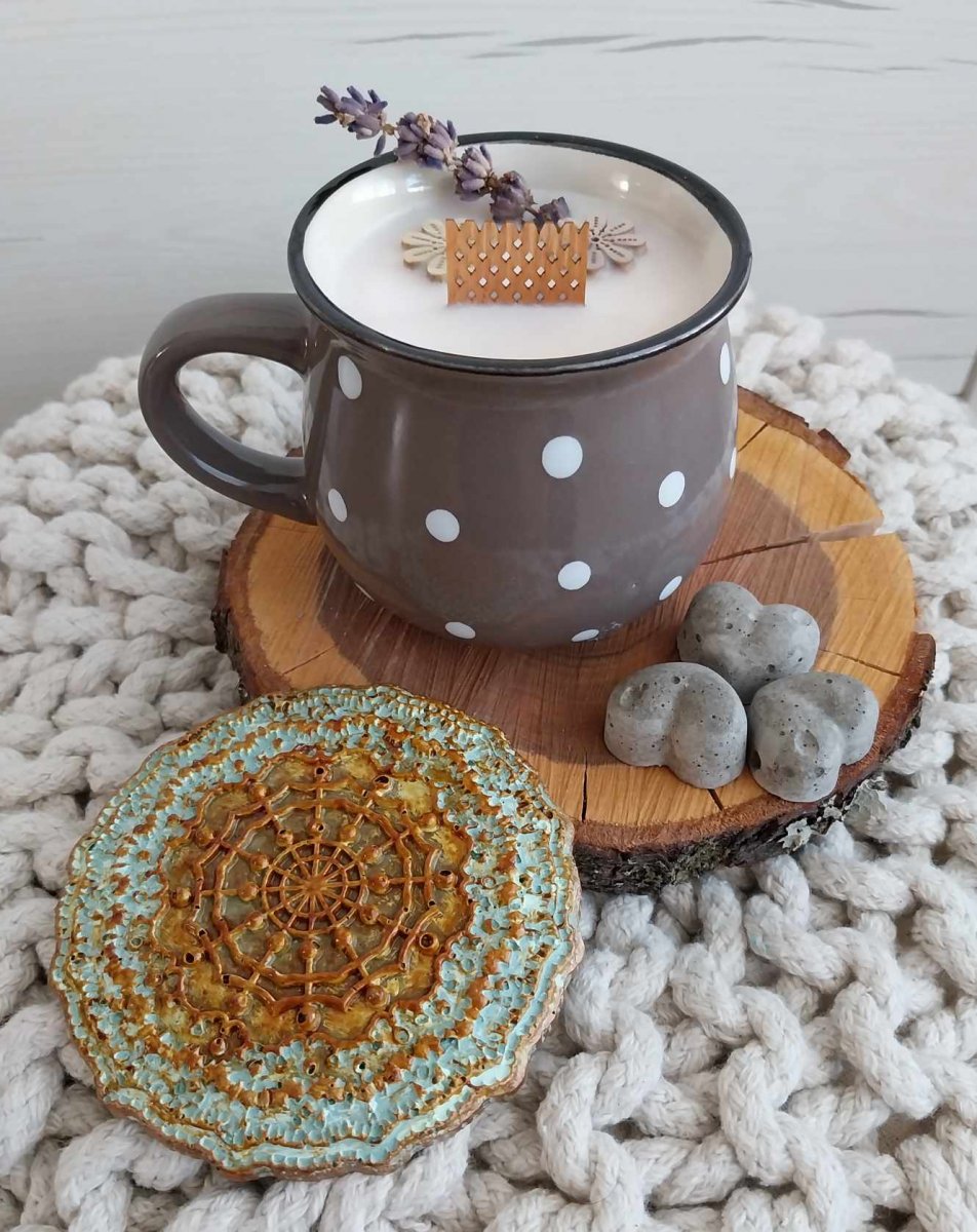 Svíčka bucláček šedý větší