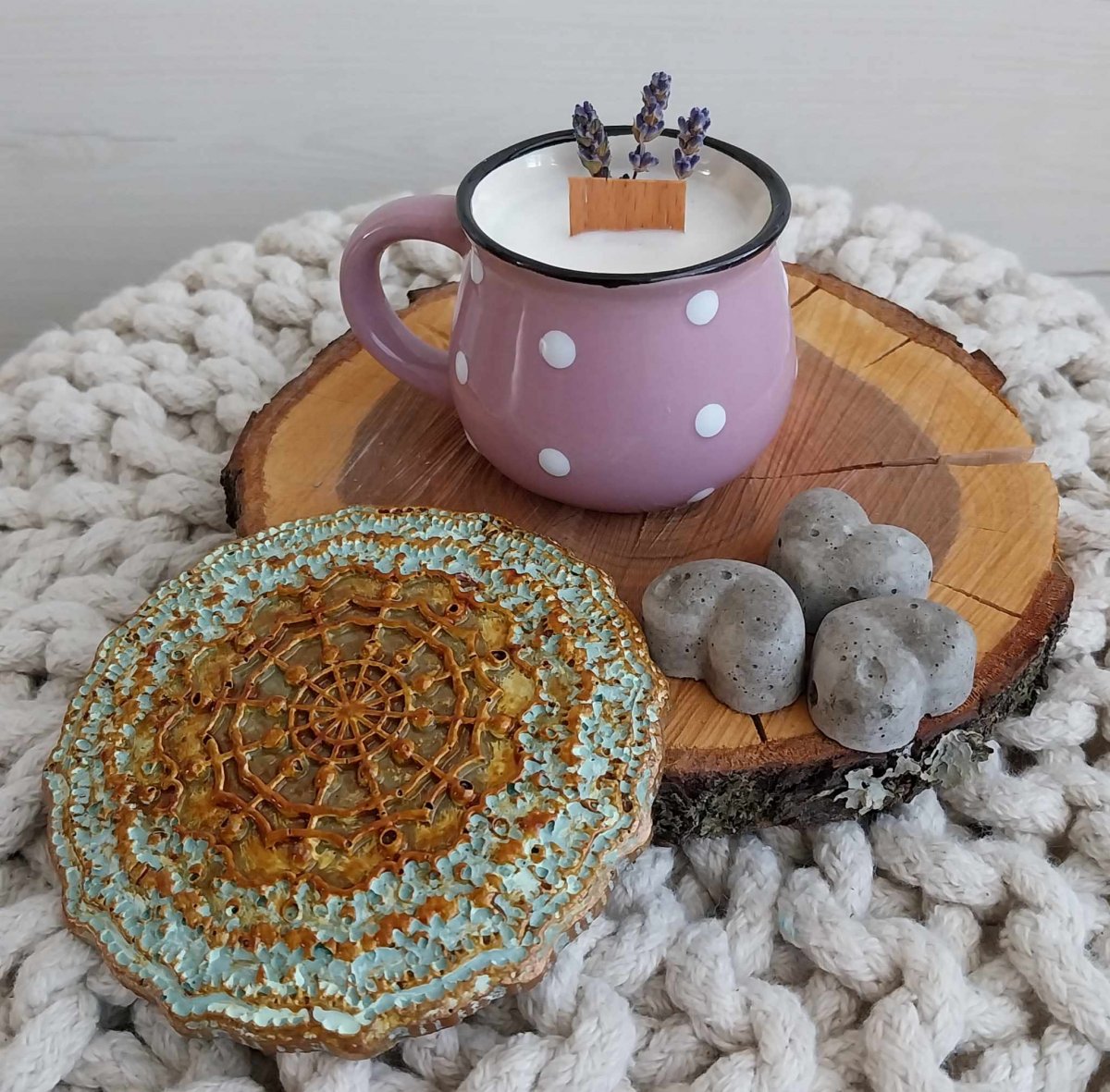 Svíčka bucláček růžový menší