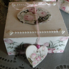 Svatební romantická krabička,šperkovnička, vintage roses 