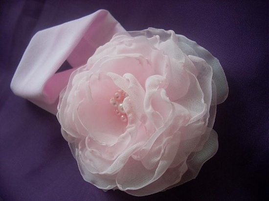 růžová detská čelenka