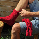 Pánske,červené ponožky