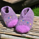fialka-plstené papuče