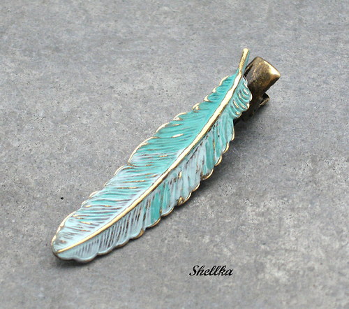 Spona do vlasů peříčková