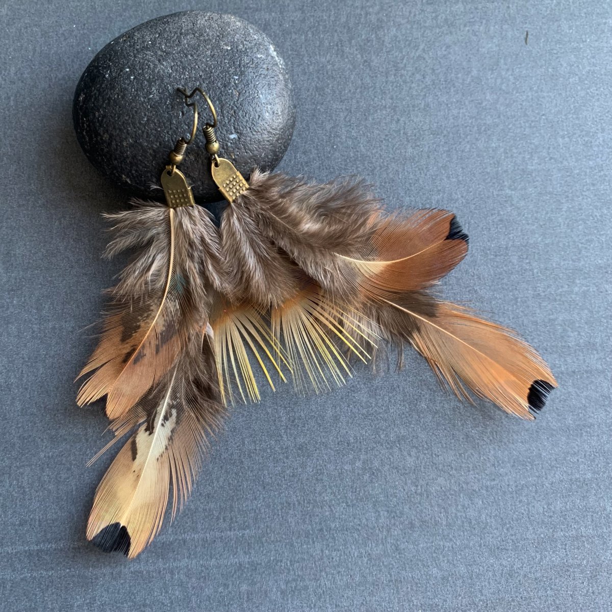 Peříčkové náušnice 07