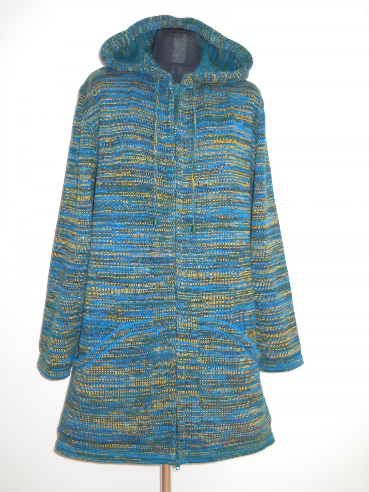 Kabátek - smaragdovotyrkysový