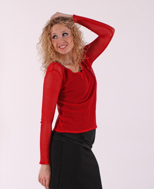  Síťkové tričko s dlouhým rukávem