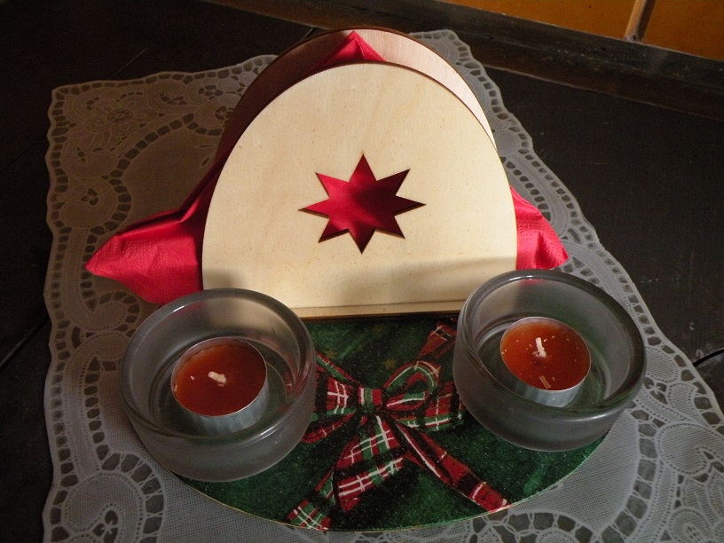 Sada  vánoční pohoda -červenozelená