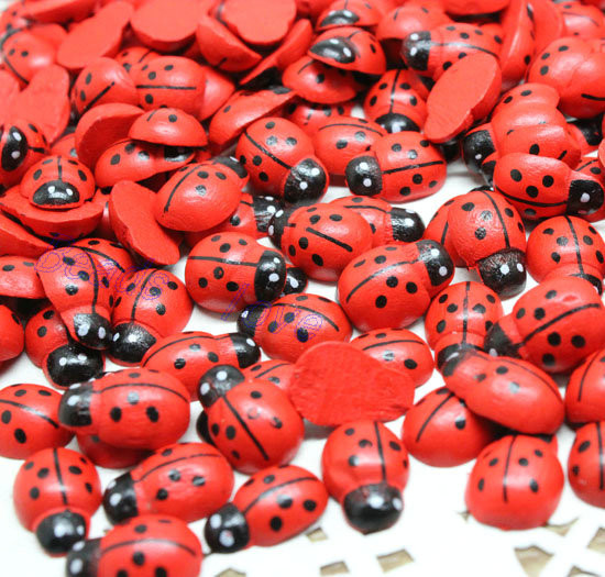 dřevěná ozdůbka beruška