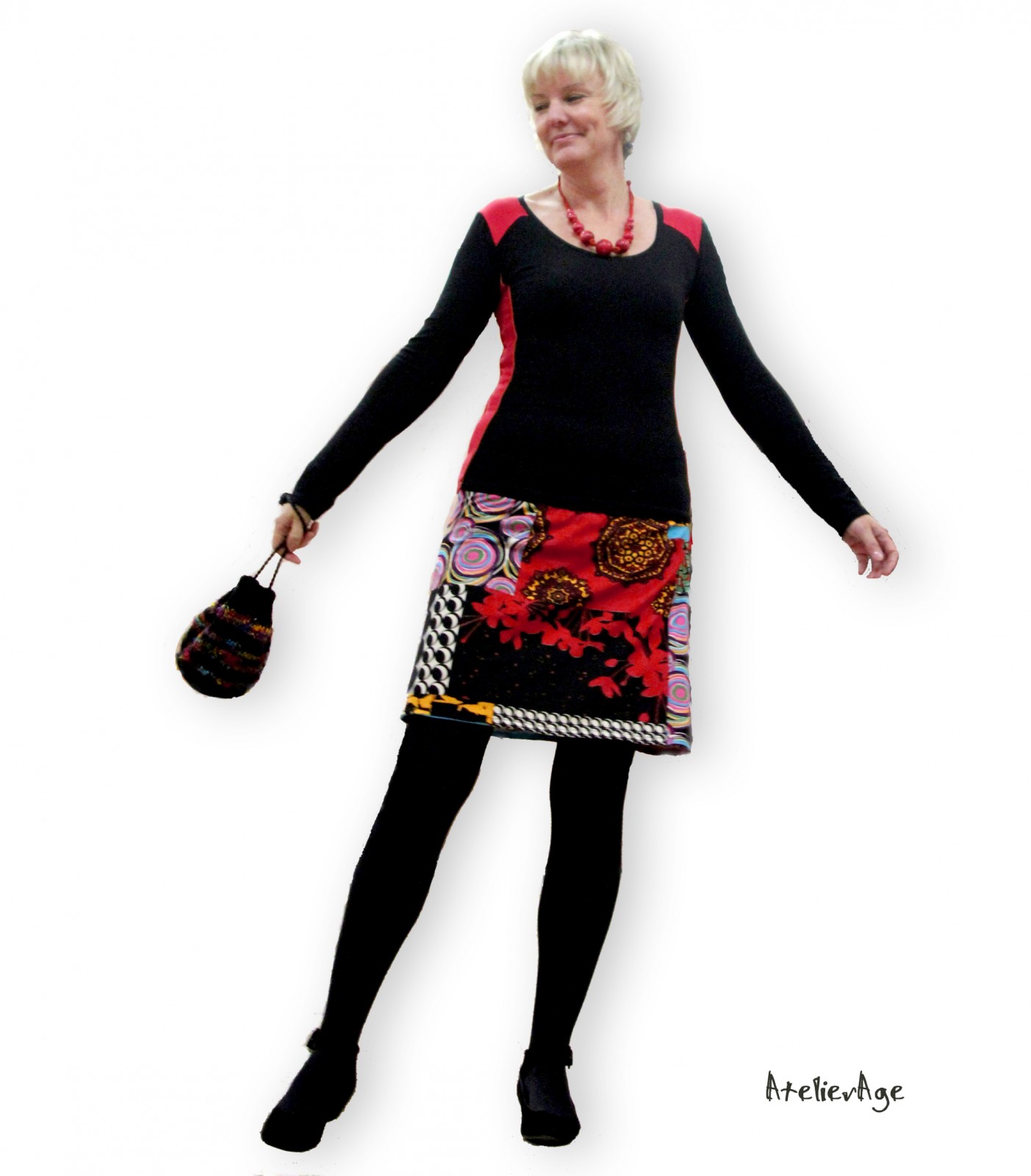 Minidress wild patchwork