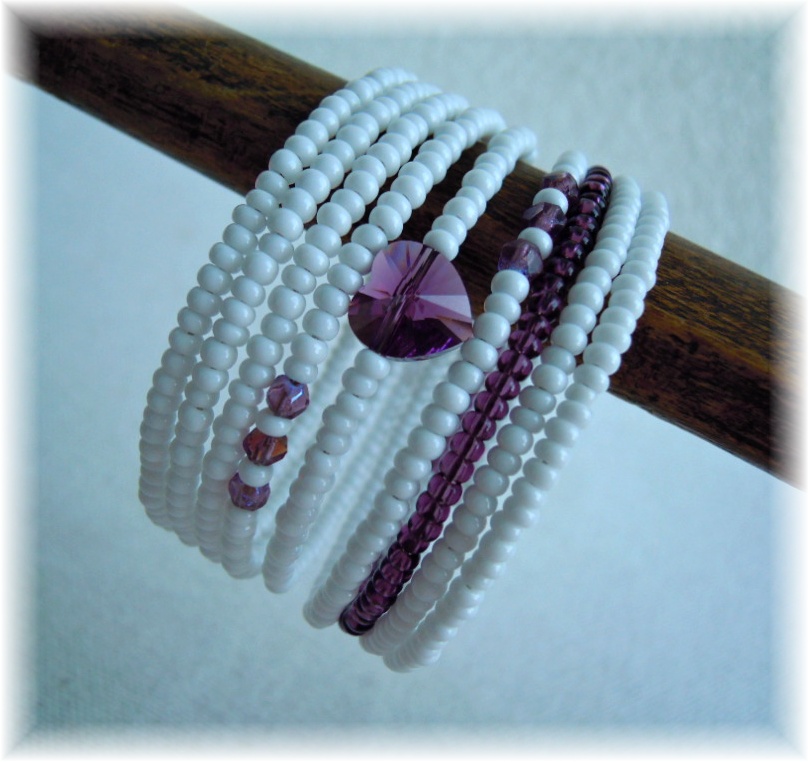 náramek se swarovski srdíčkem