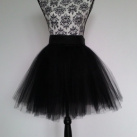 Černá tylová sukně "Black Swan"