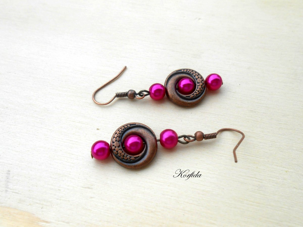 Náušnice fialové (649/16)