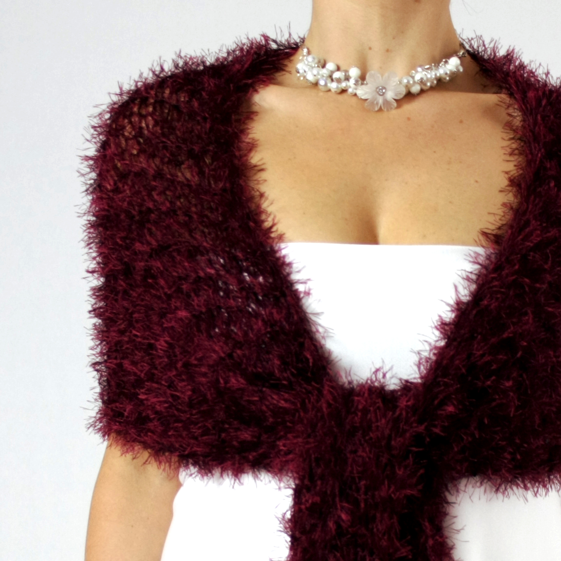 Pozdrav z Bordeaux - luxusní společenský šál / pléd