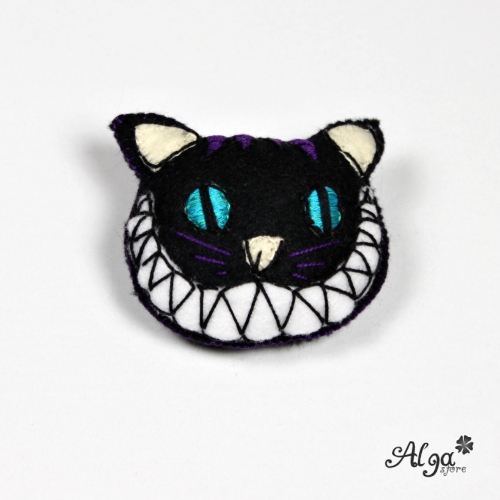 Brož Kočka černá