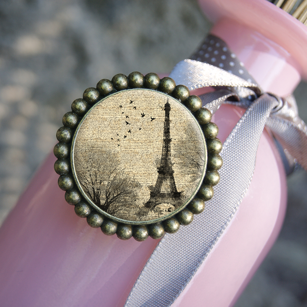 Paříž - Ozdobná brož - Spona na oděv