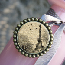 Paříž - Ozdobná brož - Spona na oděv