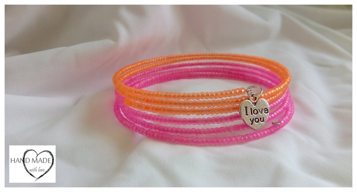 Neonový náramek z rokajlu 