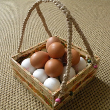 Stojan na dochucovadla/košík na 9 vajec - snopky