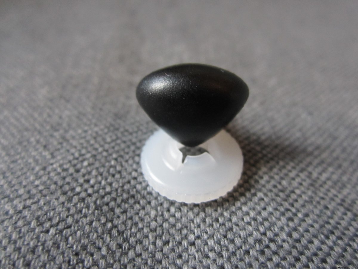 Bezpečnostní nos, černá barva - matná, 12mm