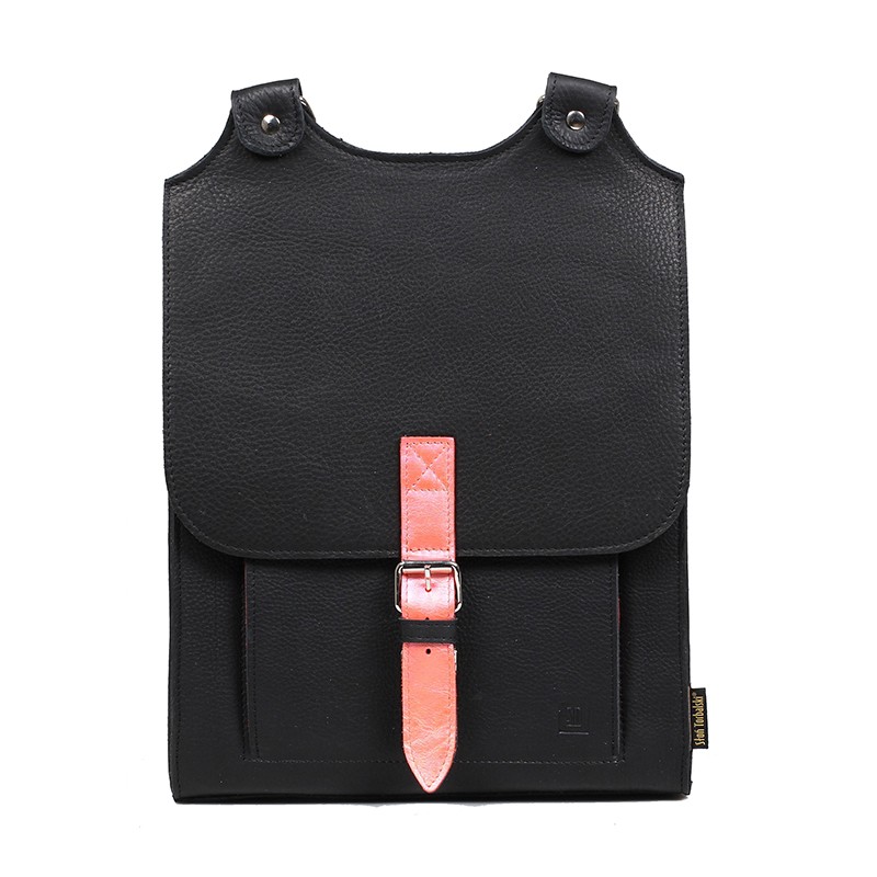 Kožený batoh se žlutým řemínkem (sleva z 2950,-)