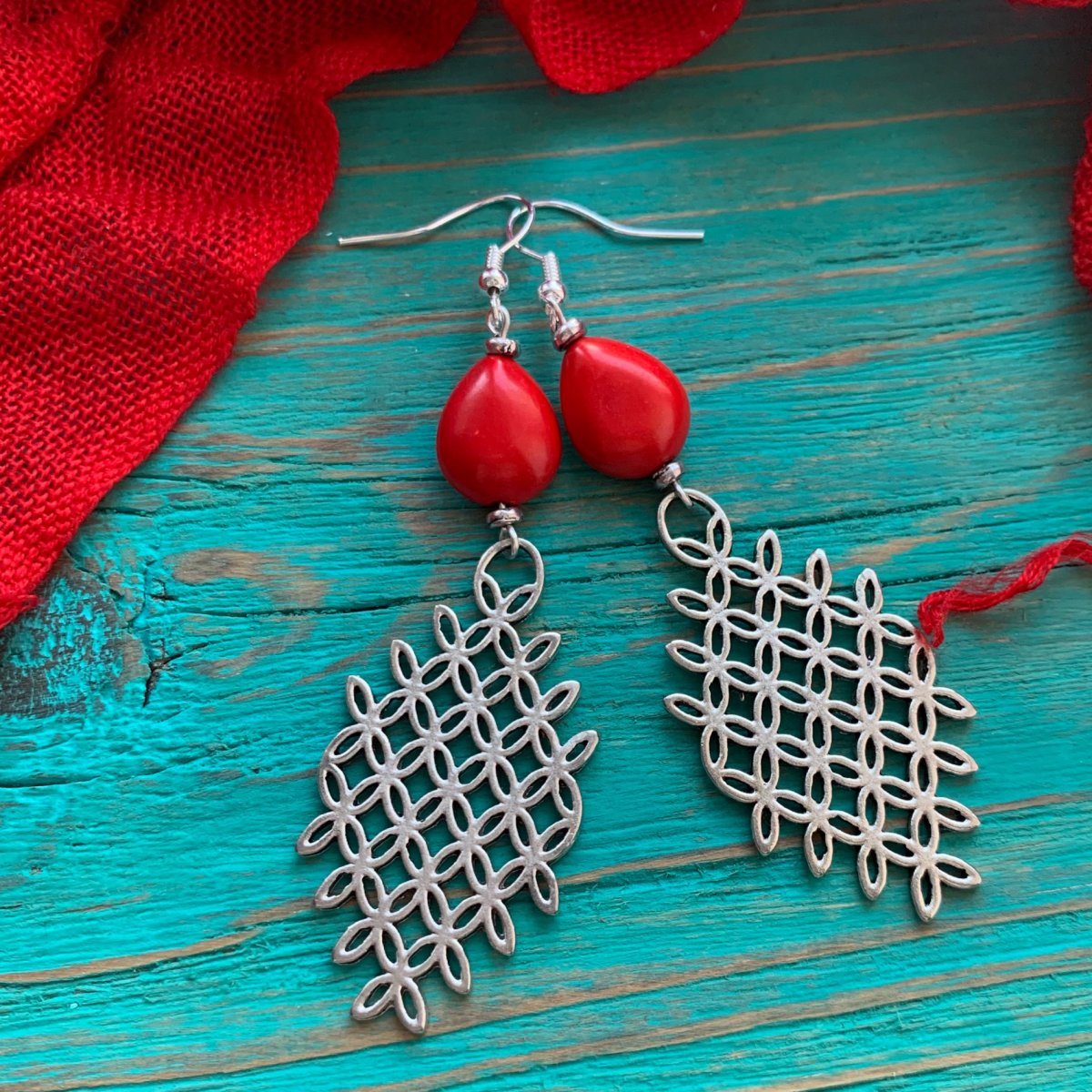 Kosočtverce - náušnice