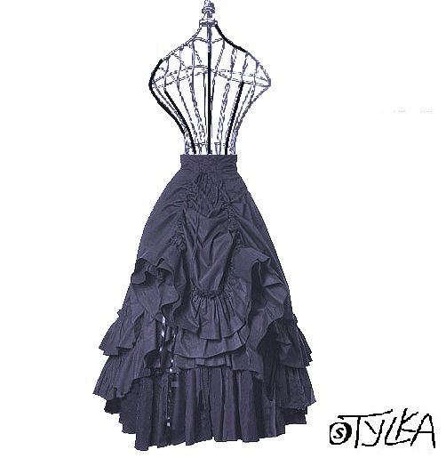 Maxisukně  s kanýry,  střih č. 170