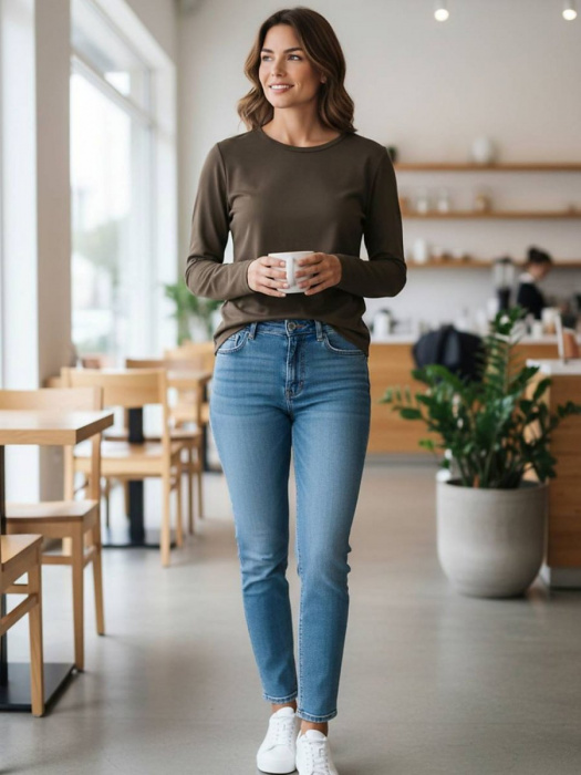 Dámské triko Punto hnědé